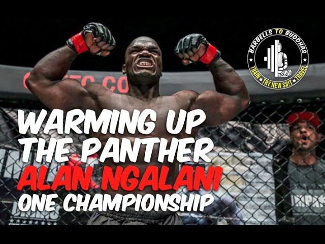WARMING UP ALAIN 'THE PANTHER' NGALANI BACKSTAGE // ONE CHAMPIONSHIP // MANILA