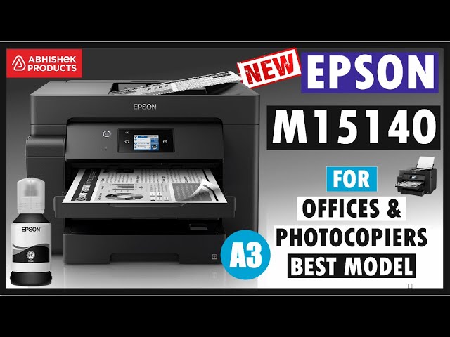 Rummelig Egetræ Gå til kredsløbet Epson M15140 A3 Wi-Fi Duplex All-in-One Ink Tank Printer | For Photo Copier  and Offices | Part 1 - YouTube