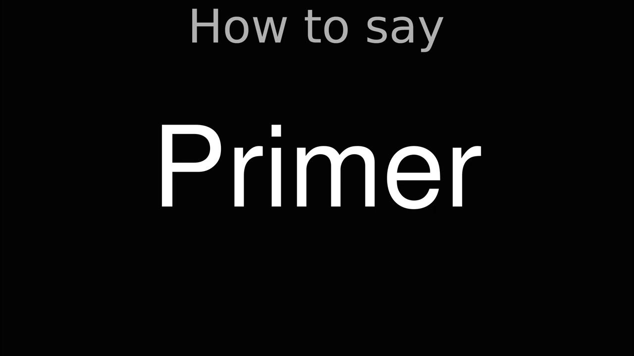 How to Pronounce correctly Primer (Movie) YouTube
