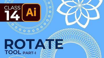 Adobe Illustrator Course - Rotate Tool (Part-I) - Class-14 | Urdu / Hindi