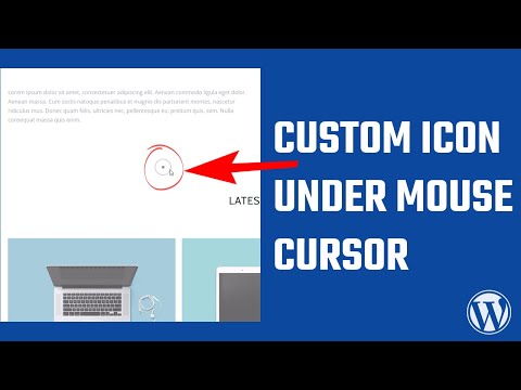 How to add a custom icon under the mouse cursor in WordPress using CSS? #WordPress 90