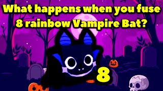 What happens when you fuse 8 Rainbow Vampire Bat? (Pet Simulator X)