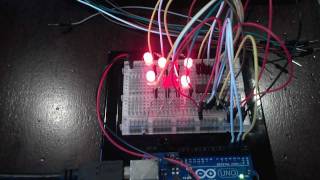 Counting to 256 using the 74HC595 Shift Register