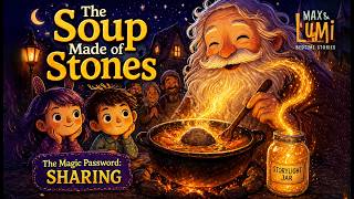 The Soup Made from Stones | Max & Lumi Bedtime Story | Stone Soup Folktale Inspired