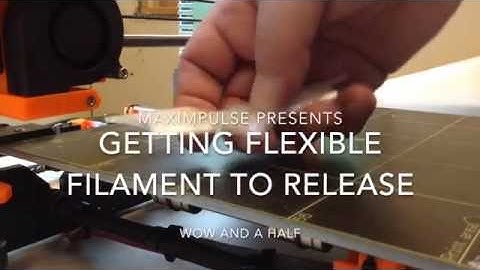 How to remove sticky flexible filament - an easy solution (3D printing tip)