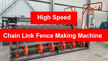 High Speed Chain Link Fence Making Machine | DAPU Machinery