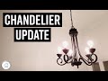 DIY Chandelier Update - EASY How To with Spray Paint!