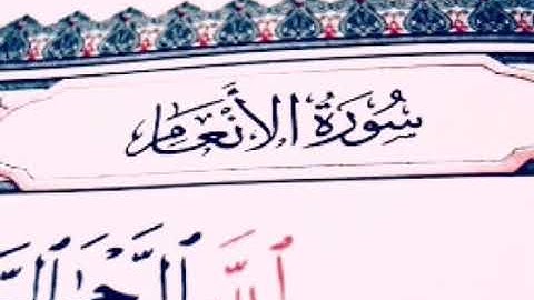 سورة الأنعام | المصحف المرتل للقارئ الشيخ/ ماجد الزامل