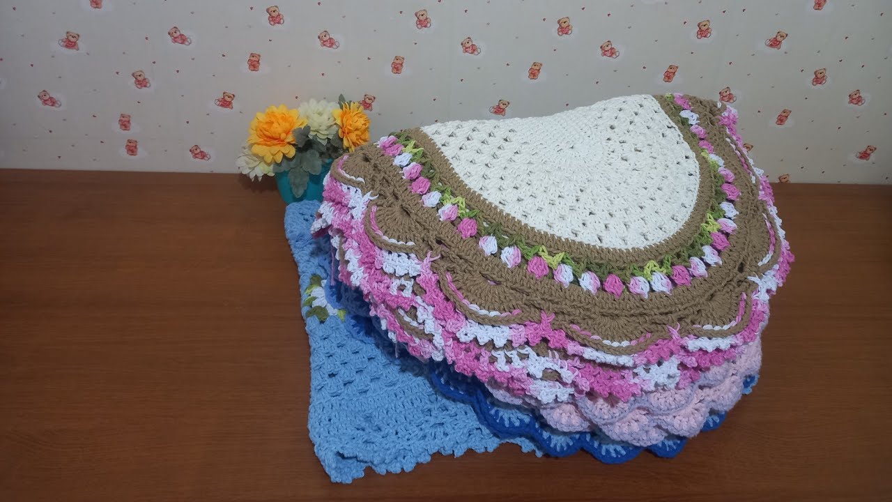 Produção maravilhosa de tapetes!#arte #produção #jogosdetapetes #crochet 