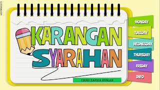 KARANGAN SYARAHAN