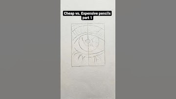 Cheap Vs. Expensive pencils **The result will blow your mind** #shorts #art