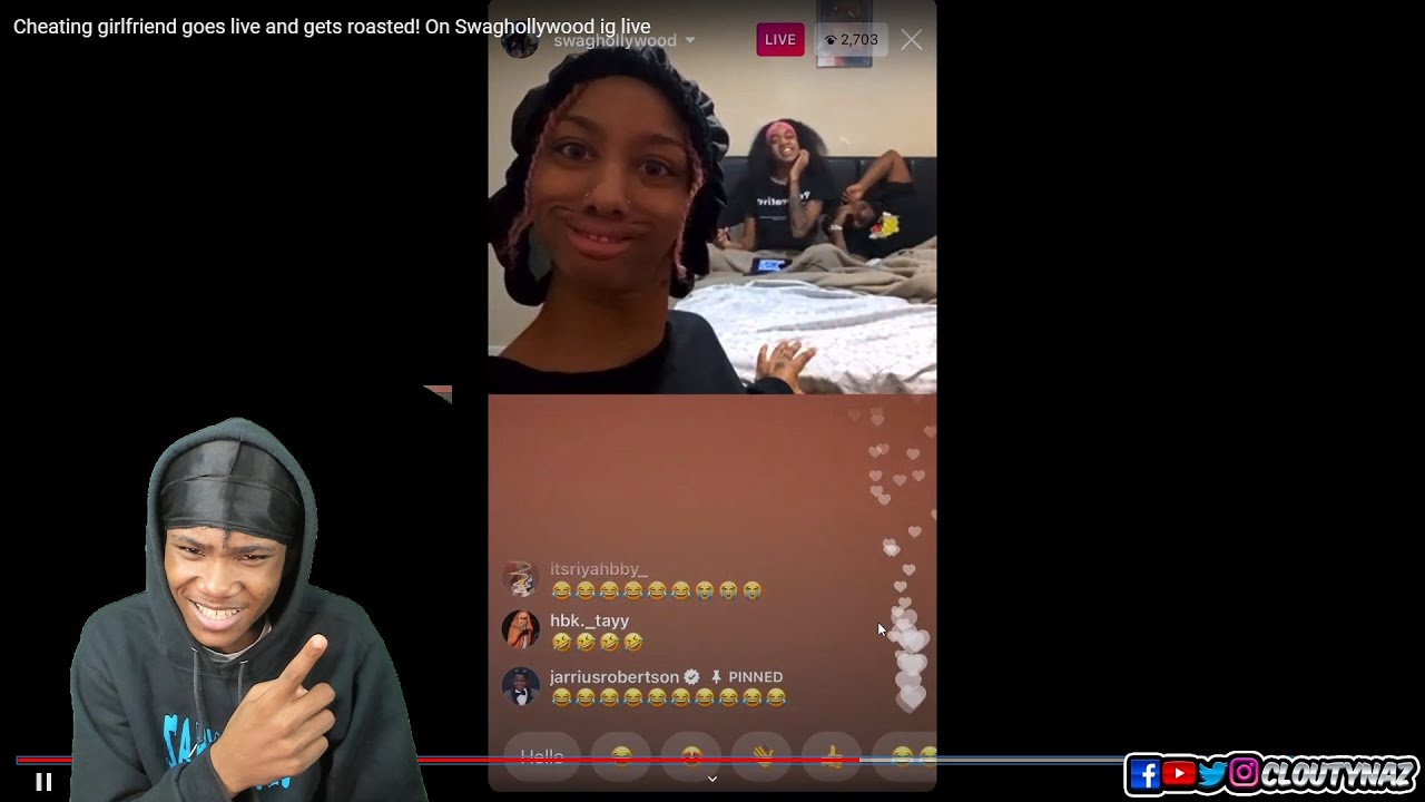 Cheating girlfriend "trapsweetyy" goes live and gets roasted On
