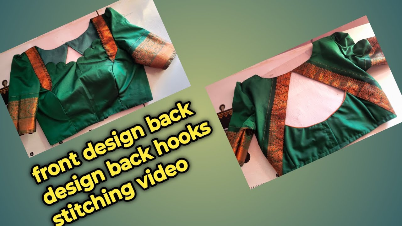 Front design back design back hooks stitching video