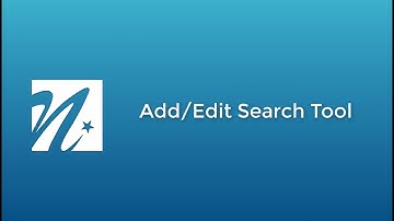 Add Edit Search Tool