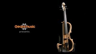 Electric Violin By Gear4Music, Natural Gear4Music