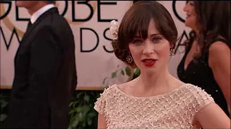 Zoey Deschanel Fashion - Golden Globes 2014