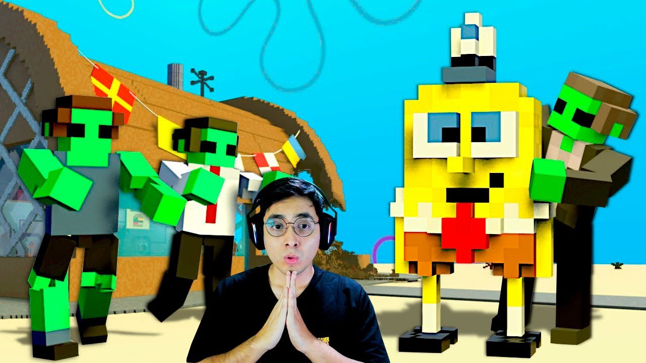 Una INVASION ZOMBIE ATACA a BOB ESPONJA en Teardown