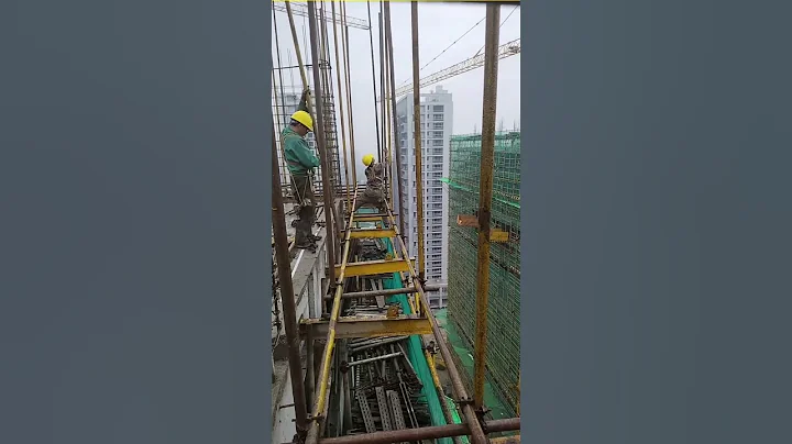 Cantilevered Scaffolding#shorts