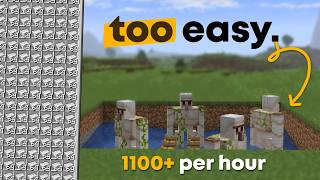 EASY Minecraft Iron Farm 26.1+ (17+ Stacks Per Hour)