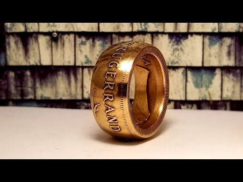 Making A 1 Oz Gold Krugerrand Into A Coin Ring