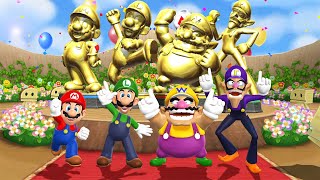 Мульт Mario Party 9 Minigames Mario Vs Wario Vs Luigi Vs Waluigi Master Difficulty