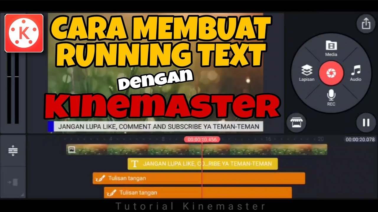 Cara Membuat Running Text di Kinemaster Terbaru 2022