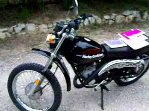 AERMACCHI HARLEY  DAVIDSON  SXT  125cc 1977 VUE STATIQUE 