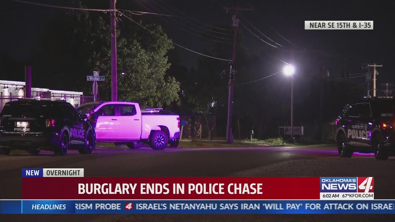 One in custody after burglary ends in police chase - YouTube
