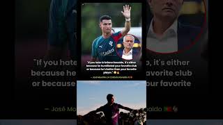 José Mourinho's Brutal Truth About Cristiano Ronaldo 😳🐐#CristianoRonaldo #CR7 #GOATDebate