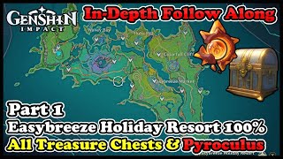 Download Lagu Easybreeze Holiday Resort 100% Exploration All Treasure Chests \u0026 Pyroculus Locations Genshin Impact MP3