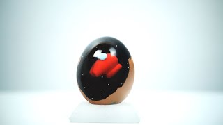 AMONG US resin art in the egg