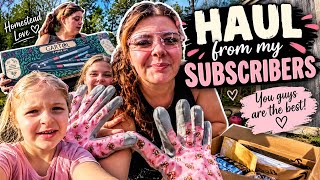 YOU GUYS REALLY SPOILED US… HUGE SUBSCRIBER HAUL! ALL THE HOMESTEAD THINGS!