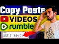 $1756/Month Copy Paste Videos Make Money Online | Rumble Earn Money How to make money on Rumble 2024