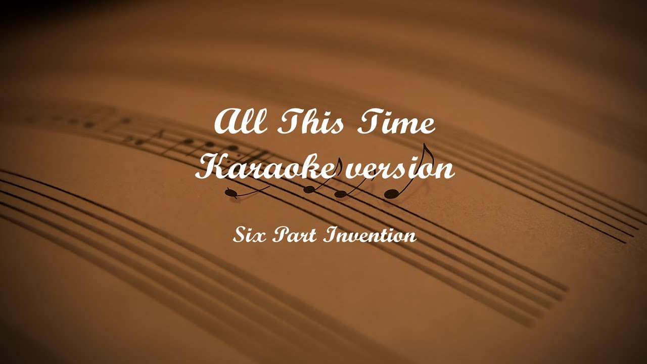 All this time karaoke version youtube