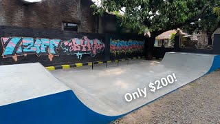 Building a Skatepark and BMX Park Alone for Only $200! Full Work 100%