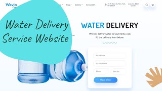 Water Supply Service Website | Bottled Water Deliver Website | WavioWordPress Theme screenshot 1