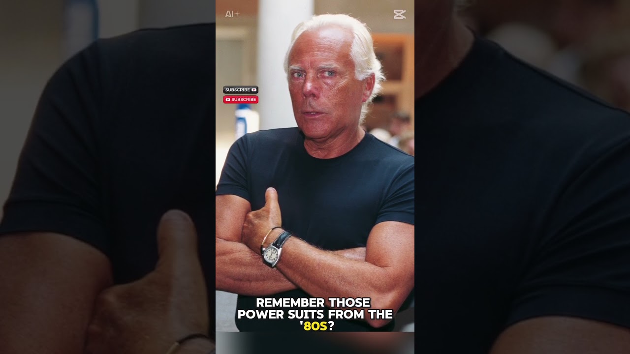 Giorgio Armani – the man who redefined elegance. 🌟