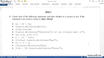 C# 212 - If-Else Quiz 1 بالعربية (Dr. ANTF)