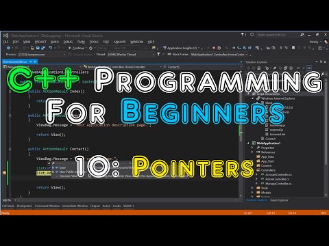 C++ Programming For Beginners - 10: Pointers.