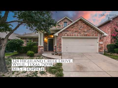 324 Highland Creek Drive, Wylie, TX home video tour