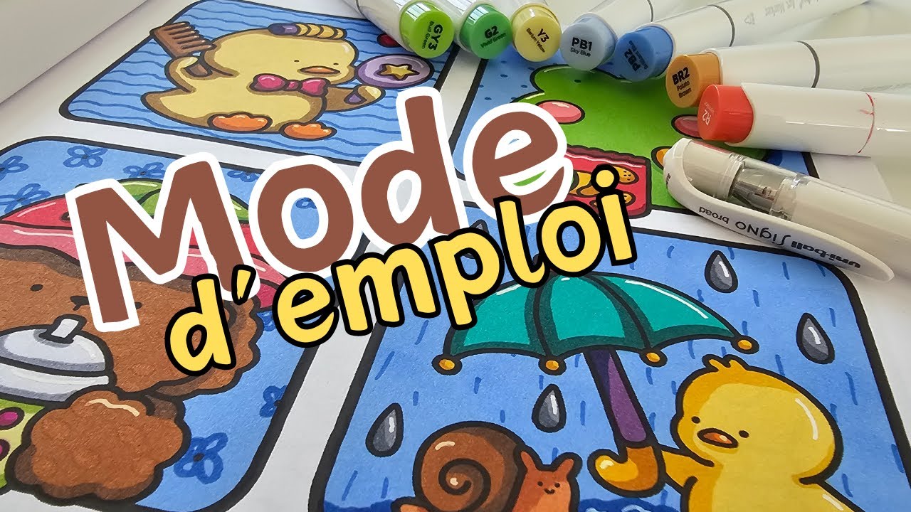 Colorier aux feutres à alcool en 4 étapes