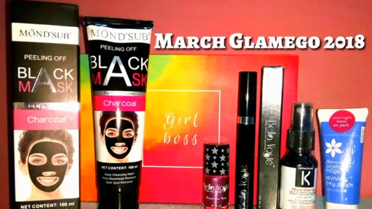Glamego march box 2018 /unboxing & review /Anniversary Edition 😍💃😍💃😍💃😍💃😍💃😍