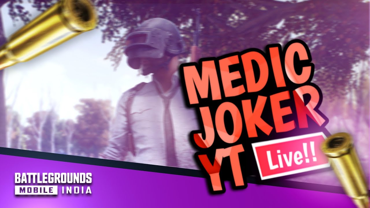 MEDIC JOKER IS LIVE BGMI GAMEPLAY ADVANCE CUSTOM PAN ONLY KARE!!!! 🍳