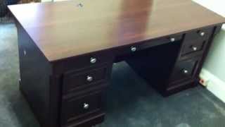 Sauder executive office desk assembly service video in Baltimore by Furniture Assembly Experts LLC