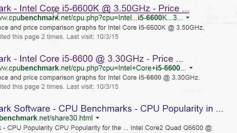 Intel Core i7-6700 vs i5-6600
