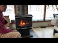 Draft Helper Demo How to start a wood burning stove stovepipe heater deGroh Innovation