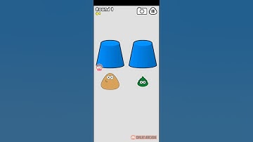 Pou Popper No more space! Find Pou Game Over Wrong cup!