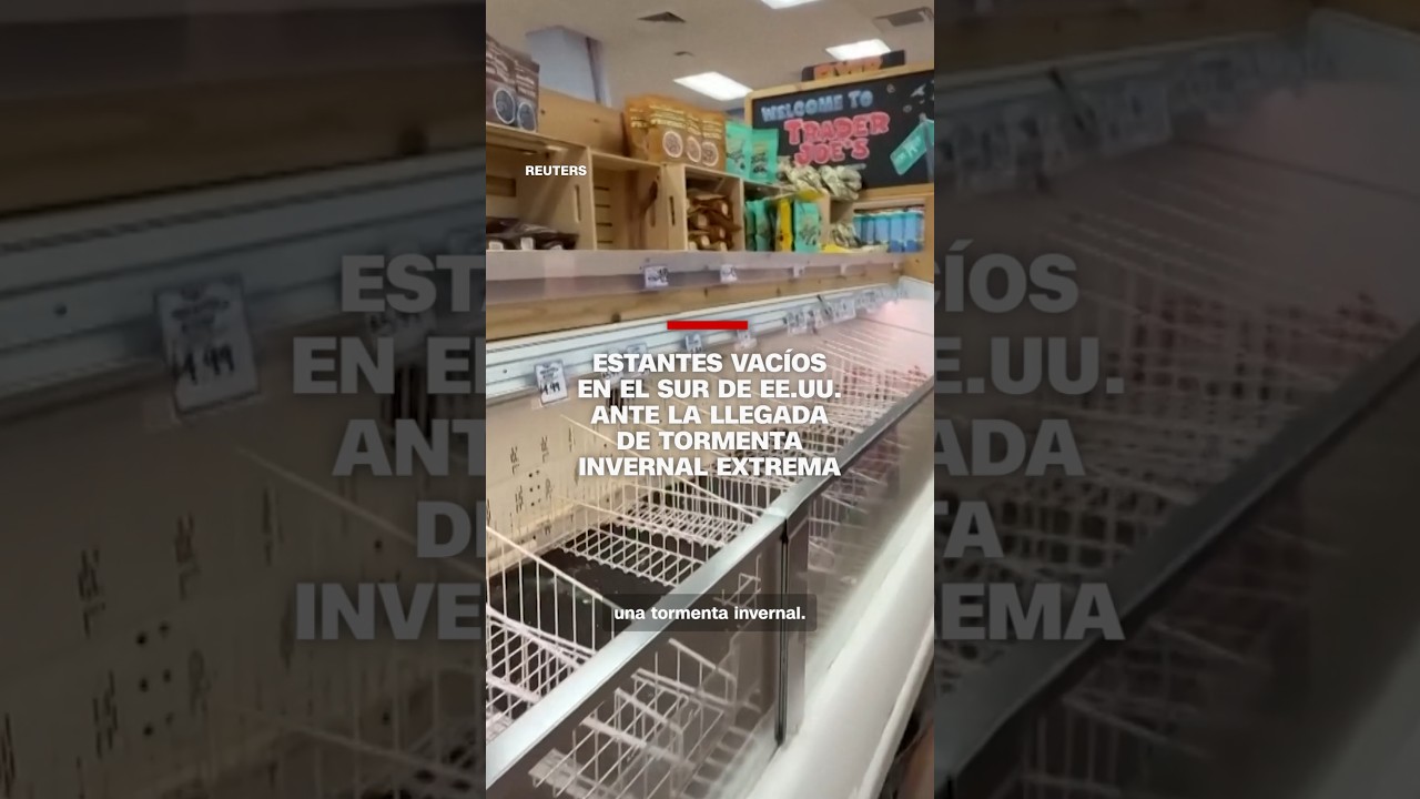 Estantes vac&iacute;os en el sur de EE.UU. ante la llegada de tormenta invernal extrema