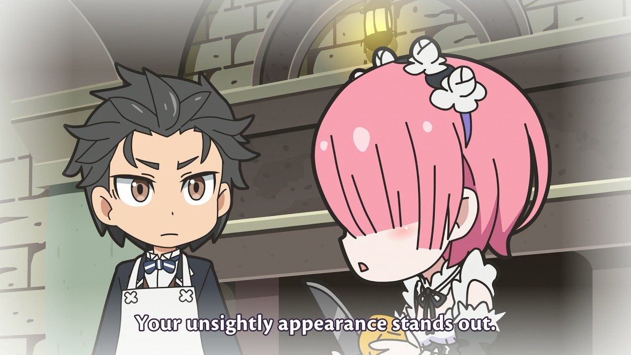 Ram wants Rem to cut Subaru's hair (Re:Zero Break Time Episode 10