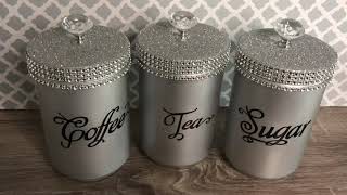 Glam Canisters || Trash to Treasure